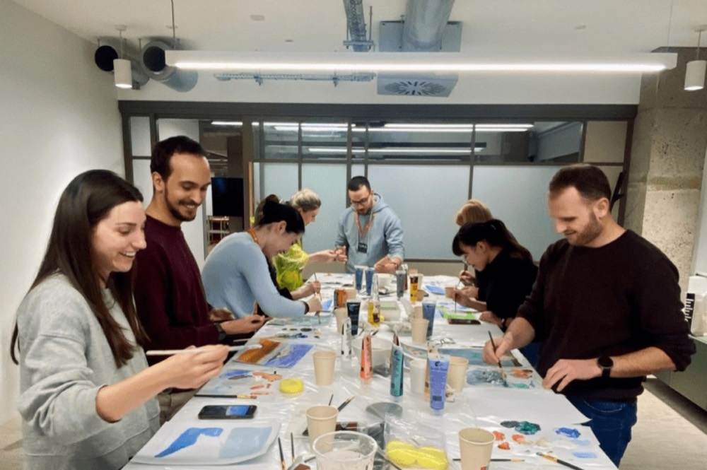 Creative Art Workshops team activity