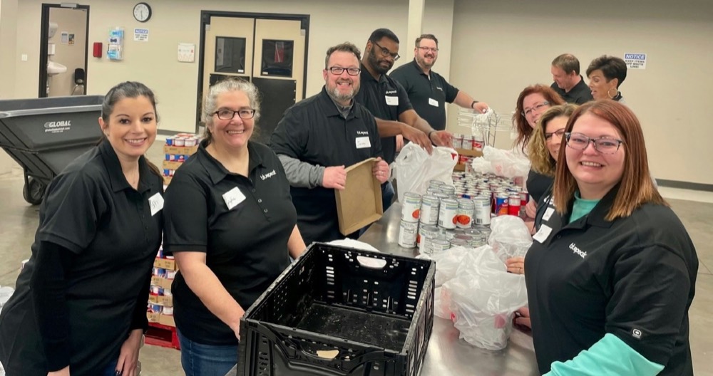 Team participating in charity and social impact volunteering events