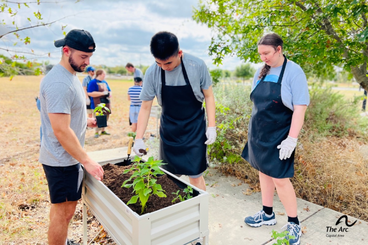 Corporate Group Volunteer Day by arc capital area